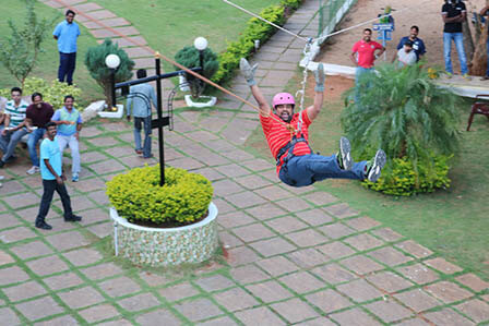 Zipline Adventure Activity in India