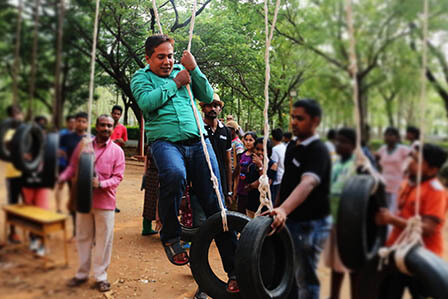 Tarzan Swing Team Building Activity