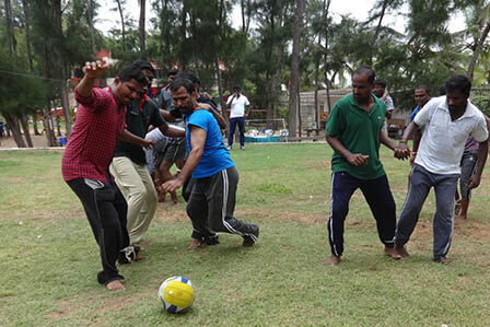 Double Soccer a Team Building