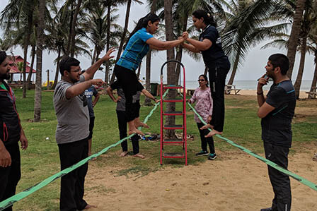 Twin Rope Walk Team Building