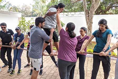 Yurt Circle Team Building